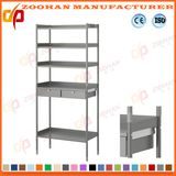 Chrome Home Office Wire Shelves Steel Storage Display Rack (ZHw170)