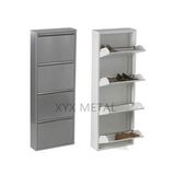 Wall Mounted 4 Doors Metal Shoe Cabinet