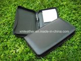 Zipper Around Genuine Leather Holder for Travel