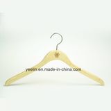 2016 New Fancy Wooden Clothes Hanger with Chrome Hook (YL-yw11)