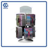Customized Counter Top Metal Rotating DVD Display Rack
