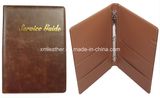 PU Leather Hotel Service Guide Folder with Ring Binder