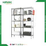 Chromed Wire Mesh Storage Shelving