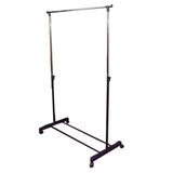 Clothing Rail with Wheels - Black Adjustable Garment Rack