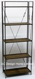 4 Tier Antique Vintage Decorative Wooden/Metal Book Shelf