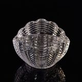 Fanshaped Glass Tealight Holders for Candles