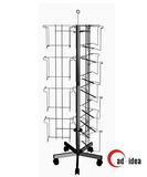 Rotating Greeting Card Rack Metal Display Rack
