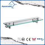 Modern Wall Mount Chromed Glass Shelf (AA6919)