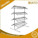 Stackable Stainless Metal Steel Storage Garment Drying Display Rack for Magazine/Book/Shoe