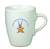2015 Customized White Ceramic Coffee Cup with Logp Printed