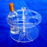 Acrylic Wine Bottle and Glass Holder