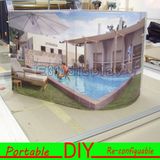 Custom DIY Fabric Portable Modular Shape Curved Expo Backdrop Wall