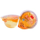 Plastic Container Food Industry Packaging Cup of Orange Pudding Holder