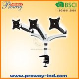 Height Adjustable Dual Monitor Arm Mechanical Spring Structure Mount with Tension Adjustable