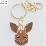Custom High Quality Rabbit Shape Metal Keychain