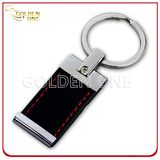 High Quality Shiny Nickel PU Leather Key Chain