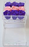 Factory Wholesale Acrylic Flower Box with Drawer 9 Holes