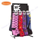 Retail Rotating Metal Socks Display Stand/Rack with Hooks