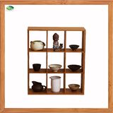 Bamboo Stackable 6-Cube Cubeicals Cube Organizer Cubical Free Standing Sturdy Minimal Contemporary Simple Cubicle Shelving Unit Organizing Cube Floor Organizers