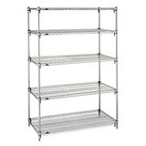 Chorm Plate Metal 5-Tries Wire Shelving Rack
