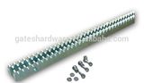 Steel and Iron Gear Rack with Mounting Screws for Heavy Duty Cantilever Sliding Gates