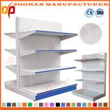 Back Punched Holes Metal Display Shelving Supermarket Shelf (Zhs71)
