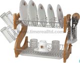 2 Layers Metal Wire Kitchen Dish Rack No. Dr16-2bw