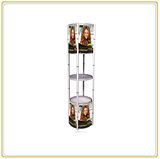 Promotional Display Rack with Folding Shelves