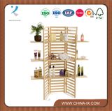 Customized 3 Tiers Folding Panel Wooden Retail Shelving Unit