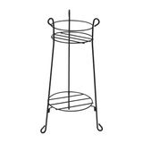 Simple Two-Tier Iron Flower Stand Rack
