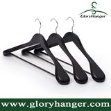 Luxury Hotel Wooden Coat Hanger with Anti-Slip Tube