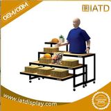 Pop up Melamine Wood Counter Display Wall Torage Supermarket Shelf