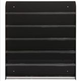 Black Acrylic Nail Polish Makeup Organizer
