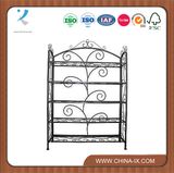 Wrought Iron Shelving Unit with 5 Shelves
