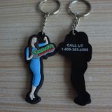 Customized PVC Keychain Beautiful Lady Cut out PVC Keychain