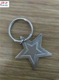 Customized High Quality Star Shape Metal Keyring