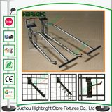 Fashion Light Duty Metal Chrome Slatwall Display Hook