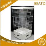 Custom Transparent Floor Acrylic Display Cabinet for Cosmetic/Shoe/Watch