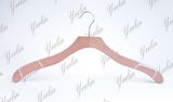 Guangxi Widely Used Cheap and High Quality Wooden Suit Hanger with Shiny Chrome (YLWD8257L-NTLR1)