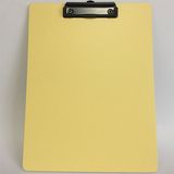 Custom A4 Yellow Flexible PP Foam Clipboard with Metal Clip