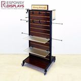 Multifunctional Floor Wood Clothing Display Shelf