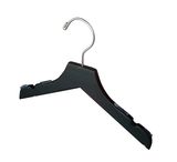 Black Children Wooden Hanger with Prevent Slippery, Clothing Hanger