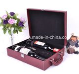 Fashion Design Good Workmanship Leather Wine Box