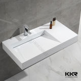 Modern Design Wall Hang Solid Surface Wash Sink (KKR-1375)