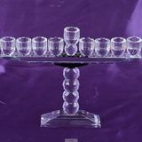 Crystal Cup Shape Glass Candle Holder for Holidays