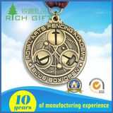 Supply Cheap Metal Sports Medal with Customized 3D Logo Engraving