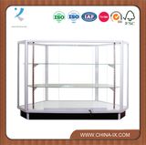 Front Access Corner Display Case with Adjustable Shelf