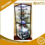 Pop up Wooden MDF Melamine Store Display Wall Shelf Glass Cabinet for Merchandise/Book/Pencil/Bottle/ with Lock