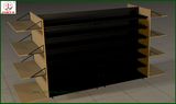 Economic Double Sided Wooden and Steel Shelf (JT-A30)