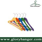 Wholesale High Quality Paint Finish Color Display Wooden Hangers